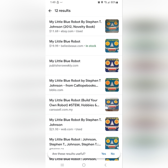 My Little Blue Robot Robot Building Kit/Book NIP - Picture 6 of 7